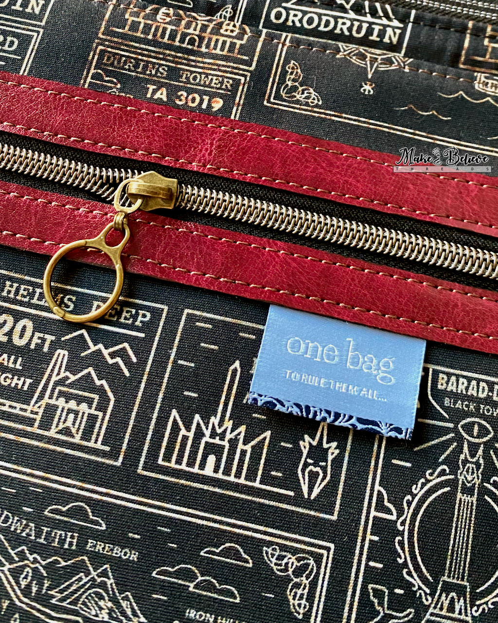 Burgundy LOTR Handbag