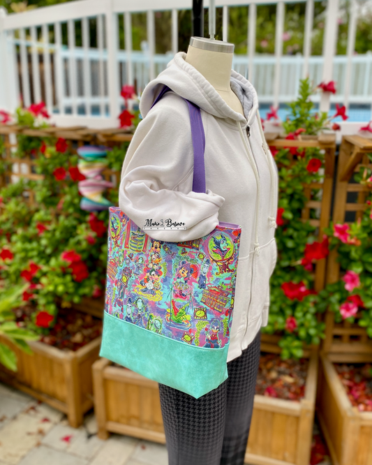 Haunted Mashup Distressed Mint Minimalist Tote Bag