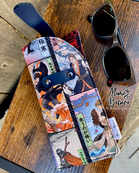 Japanese Space Wars Paintings (View 1) Glasses Sleeve