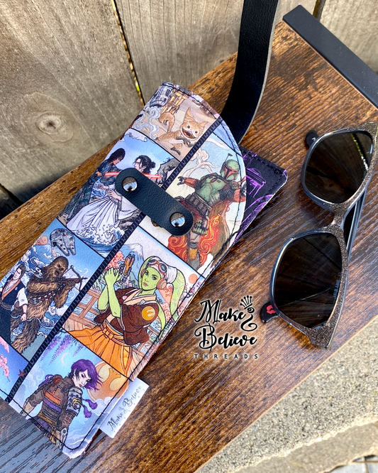 Japanese Space Wars Paintings (View 2) Glasses Sleeve