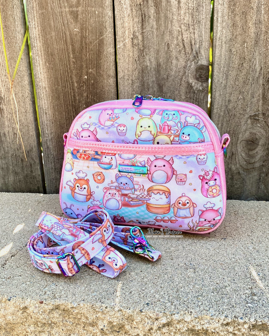 Pink Squishimals Bitty Bowler Bag