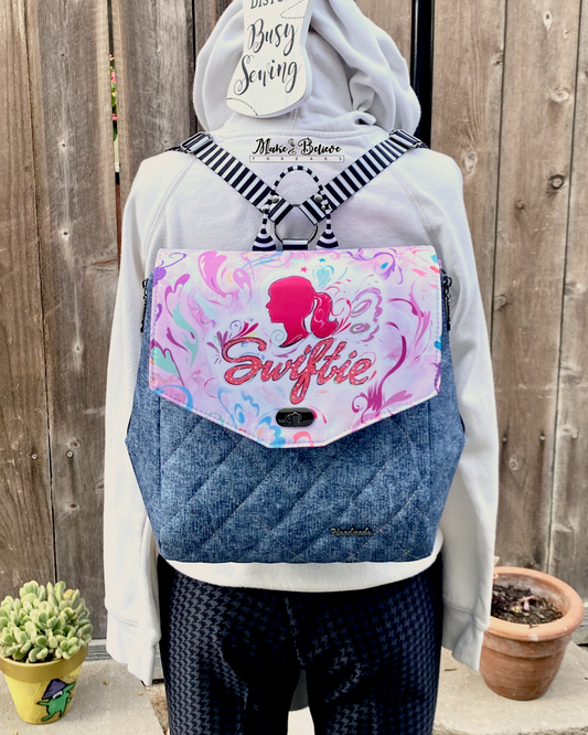 Quilted Swiftie Expandable Backpack