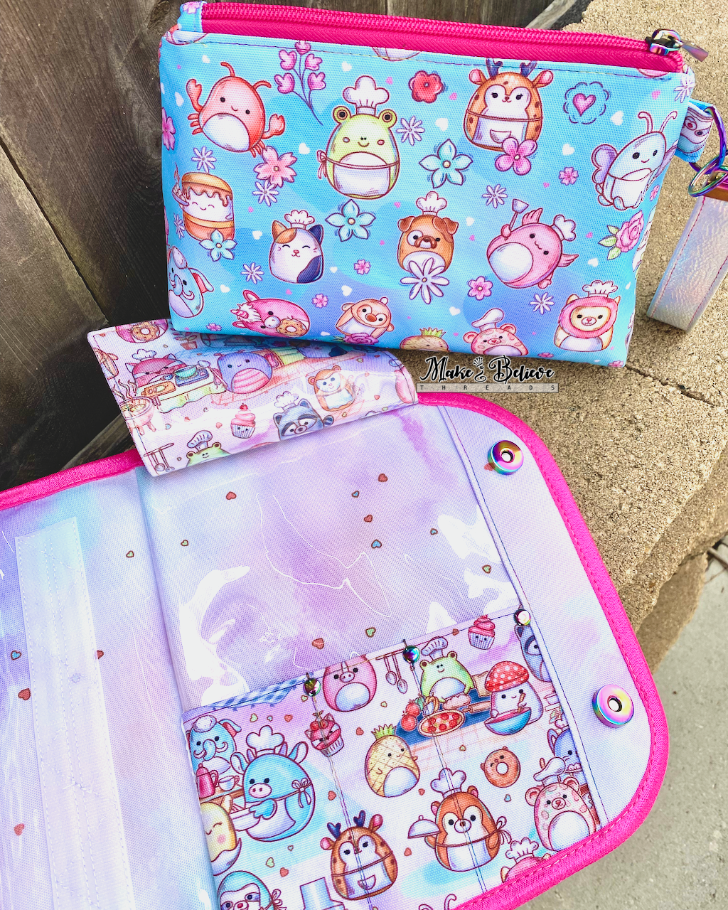 Kawaii Squishimals Beauty Makeup Bag
