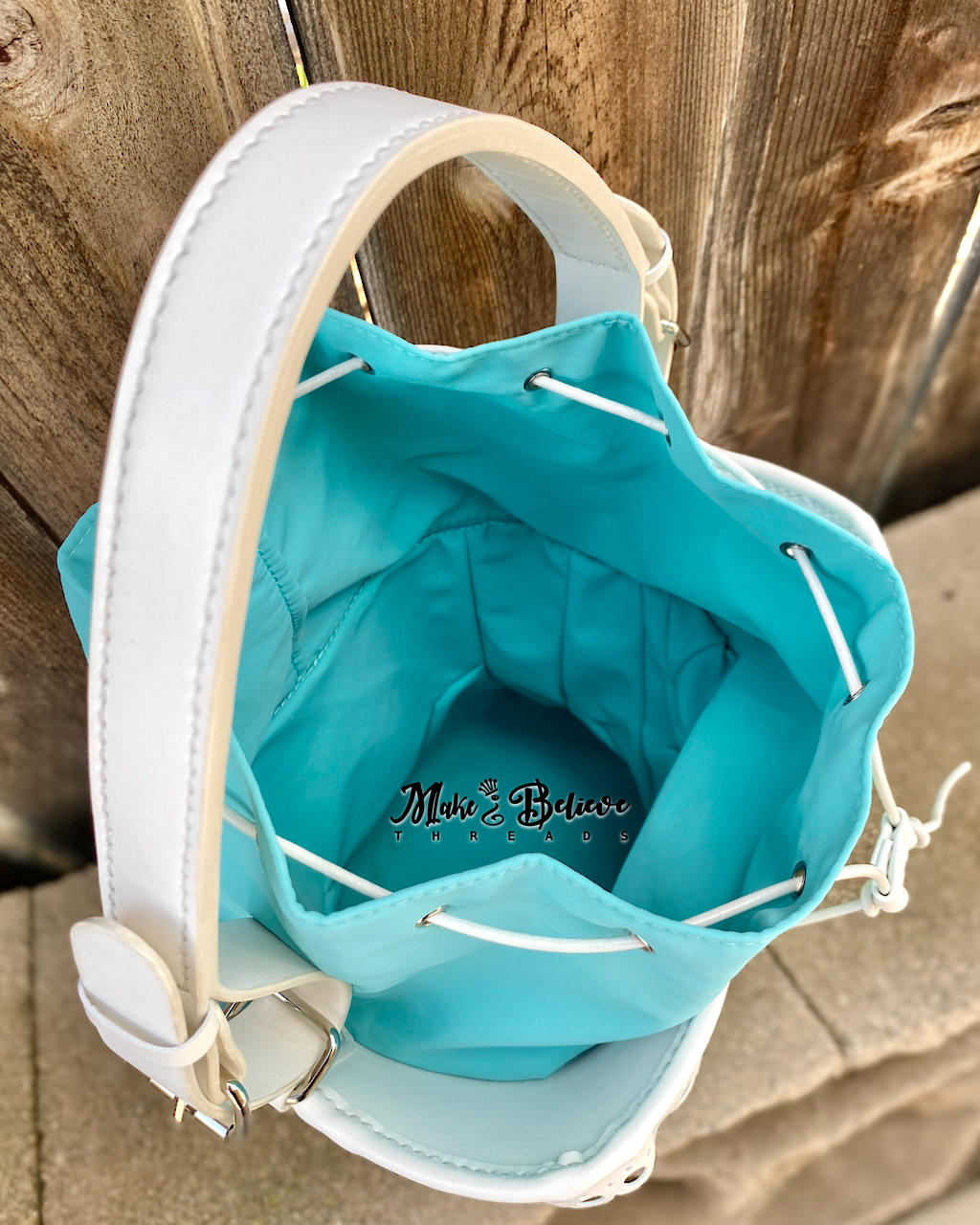 Sweet Hand-Stitched Tiffany Blue Lolita Corset Handbag