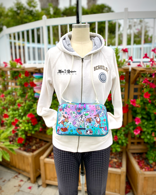 Teal Puppy Love Large Hip Pack