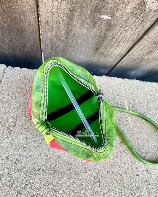 Watermelon Mini Circle Wristlet