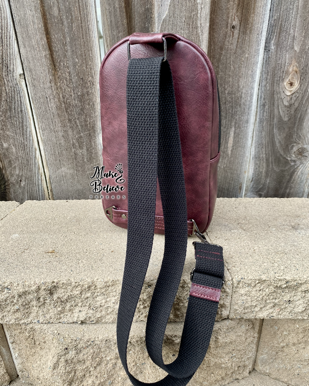 AH Ghastlies Burgundy Midsize Sling Bag