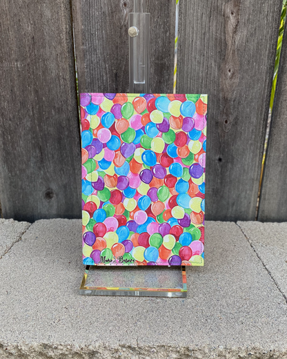 Balloons Green Notepad Cover