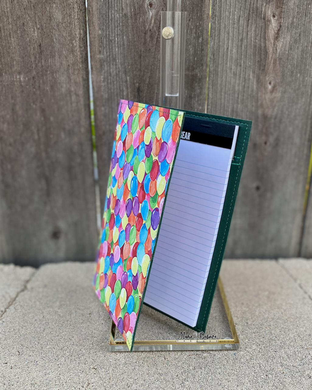 Balloons Green Notepad Cover