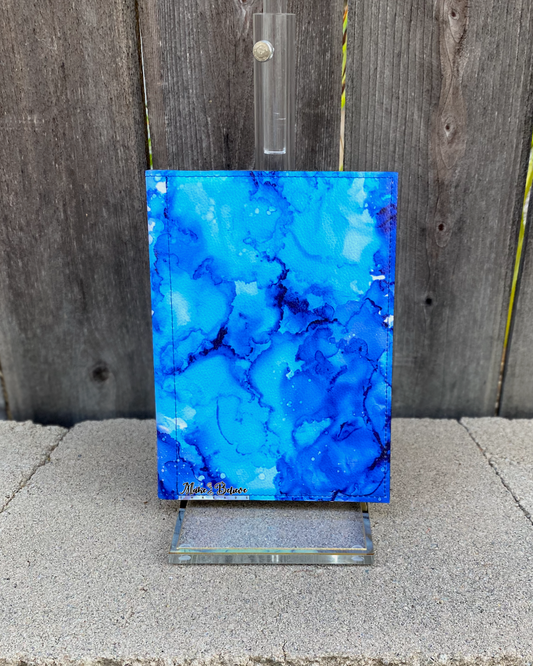 Blue Ink Notepad Cover