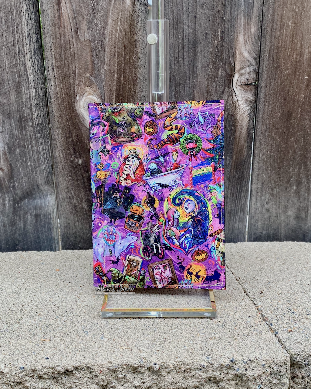 Artistic NBC Purple and Orange Jr. Notepad Cover