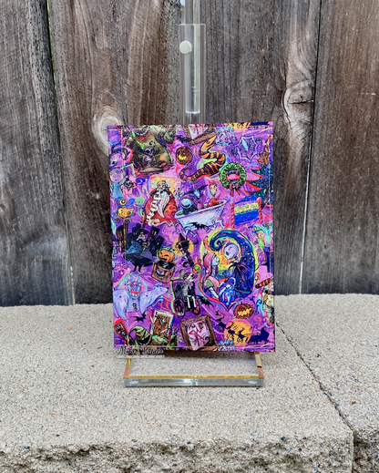 Artistic NBC Purple and Orange Jr. Notepad Cover