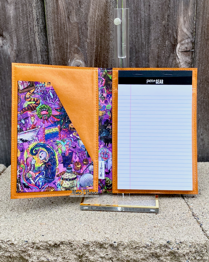 Artistic NBC Purple and Orange Jr. Notepad Cover