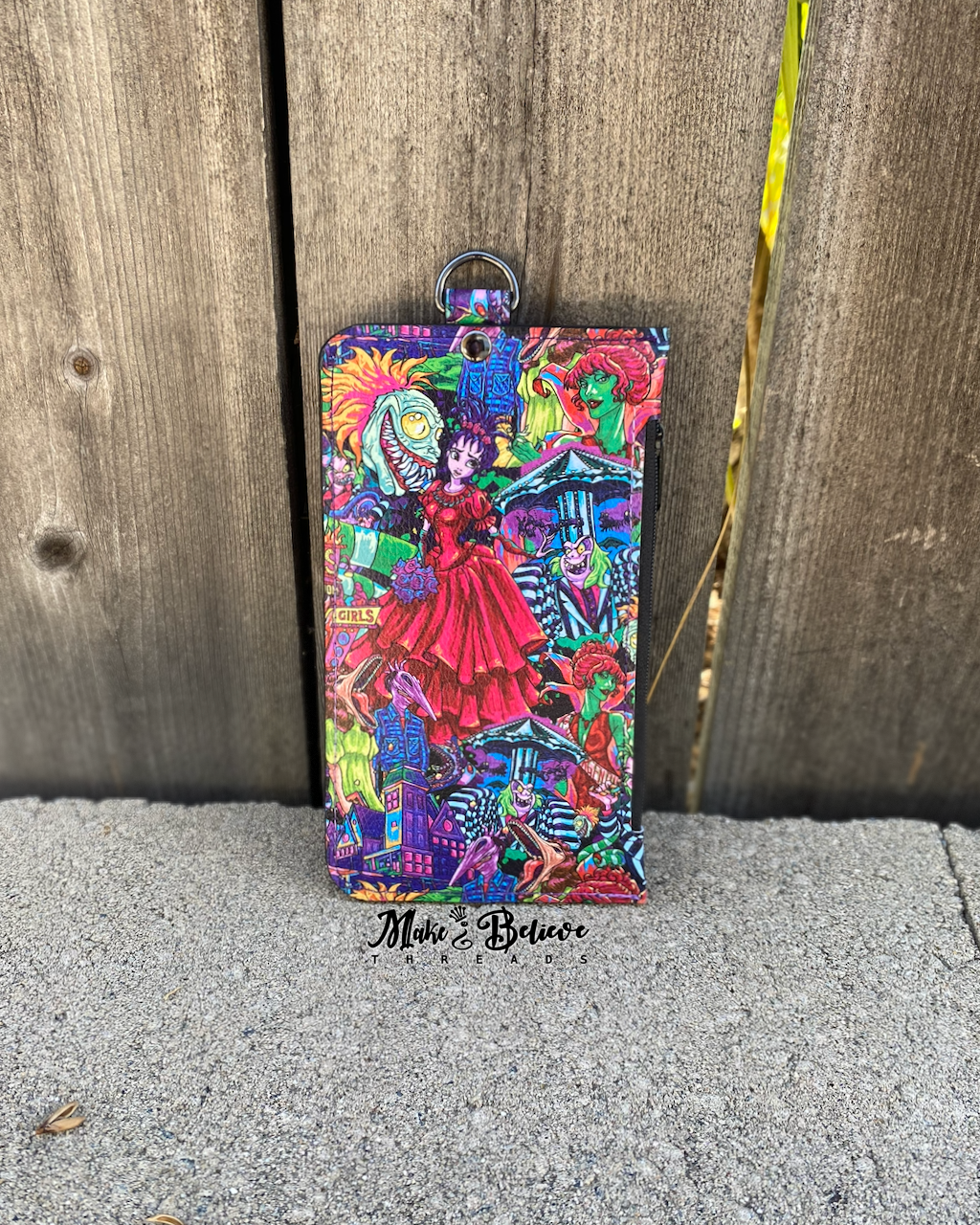 Beetle Drink Cartoon Glitter Red Purse Pal Wallet
