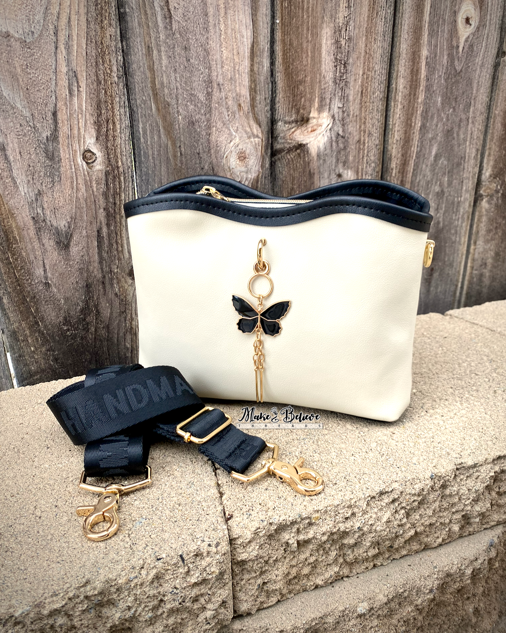 Bespoke Handbag with Butterfly Embellishment