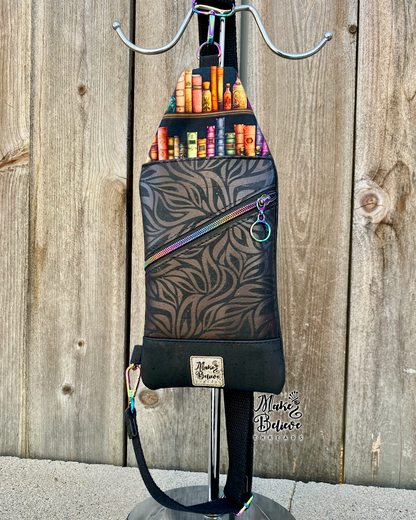 Black Lotus Cork Bookish Mini Traveler Sling