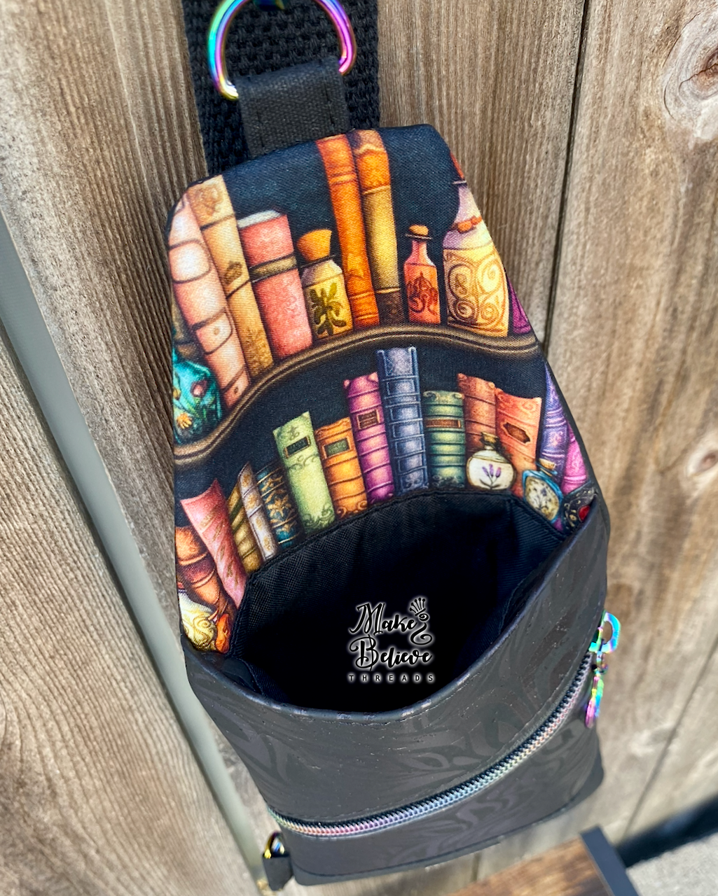 Black Lotus Cork Bookish Mini Traveler Sling