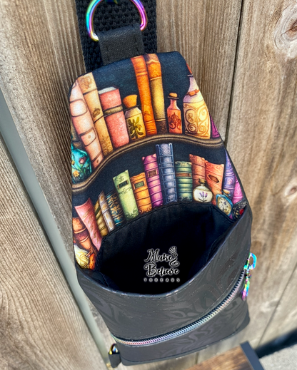 Black Lotus Cork Bookish Mini Traveler Sling