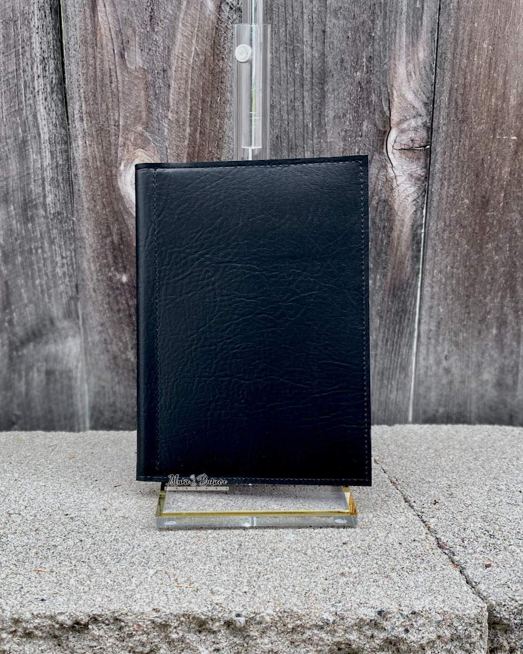 Striated Natural Cork and Black Jr. Notepad Covers