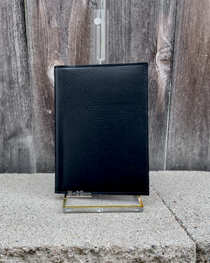 Striated Natural Cork and Black Jr. Notepad Covers
