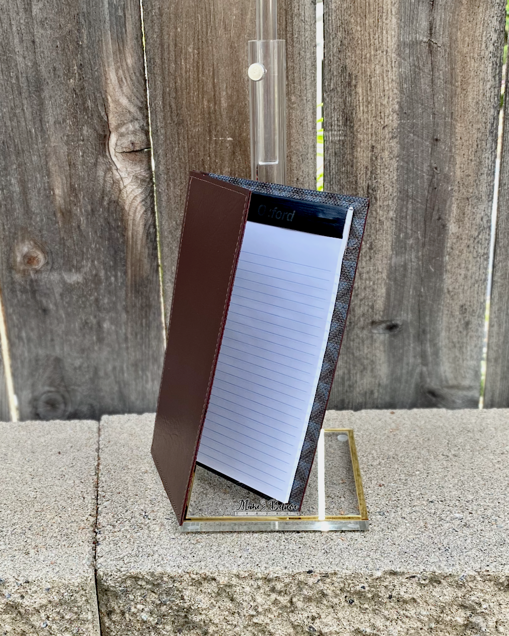 Geometric Grey and Brown Jr. Notepad Covers
