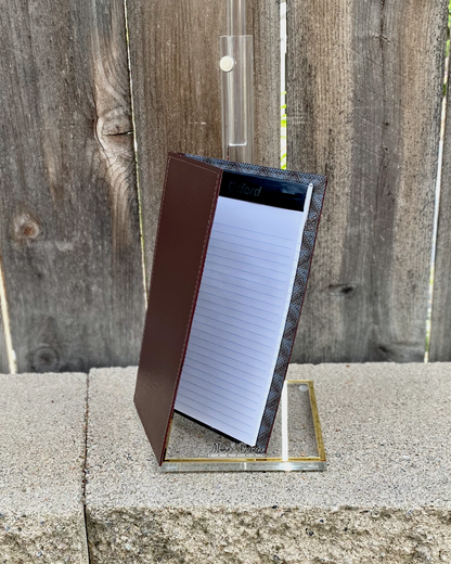 Geometric Grey and Brown Jr. Notepad Covers