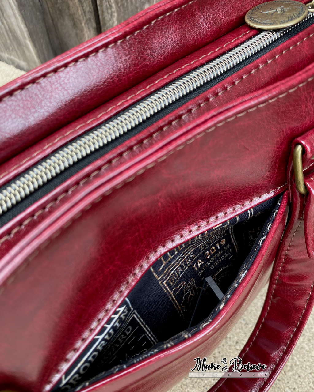 Burgundy LOTR Handbag