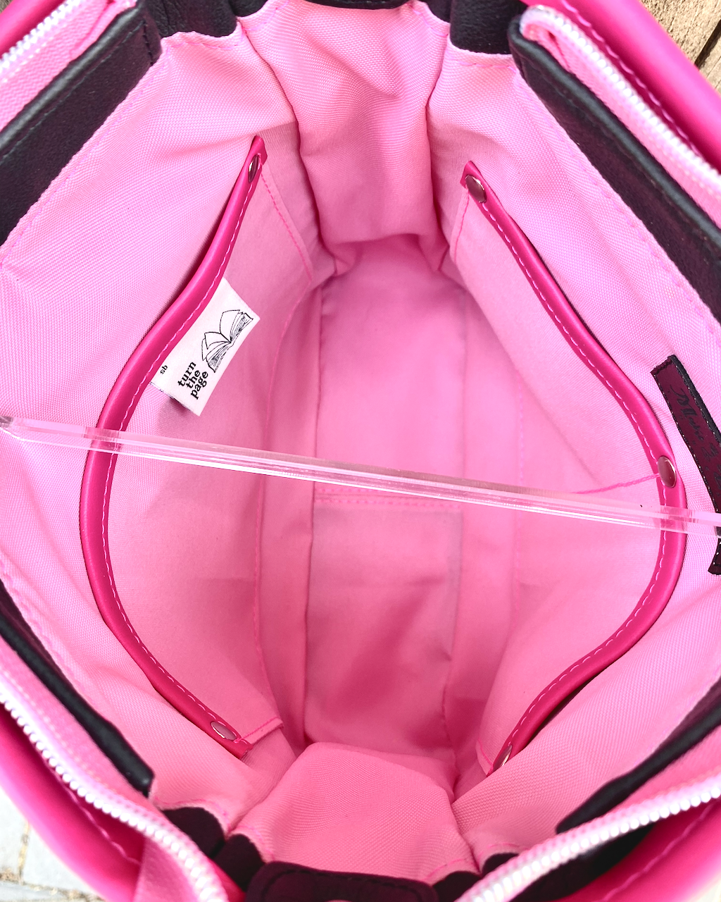 Charcoal Black with Pink Plaid Everyday Crossbody Bag