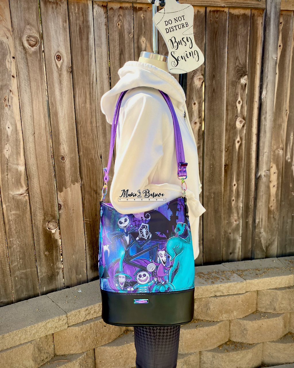 Ethereal NBC Teal and Purple Bucket Bag