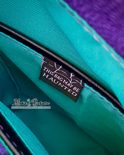Ethereal NBC Teal and Purple Bucket Bag