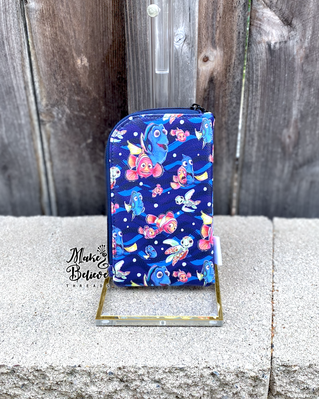 Finding Fish Padded Zipper Pouch