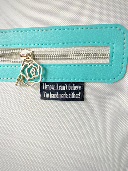Gift Box Blue Crossbody Satchel