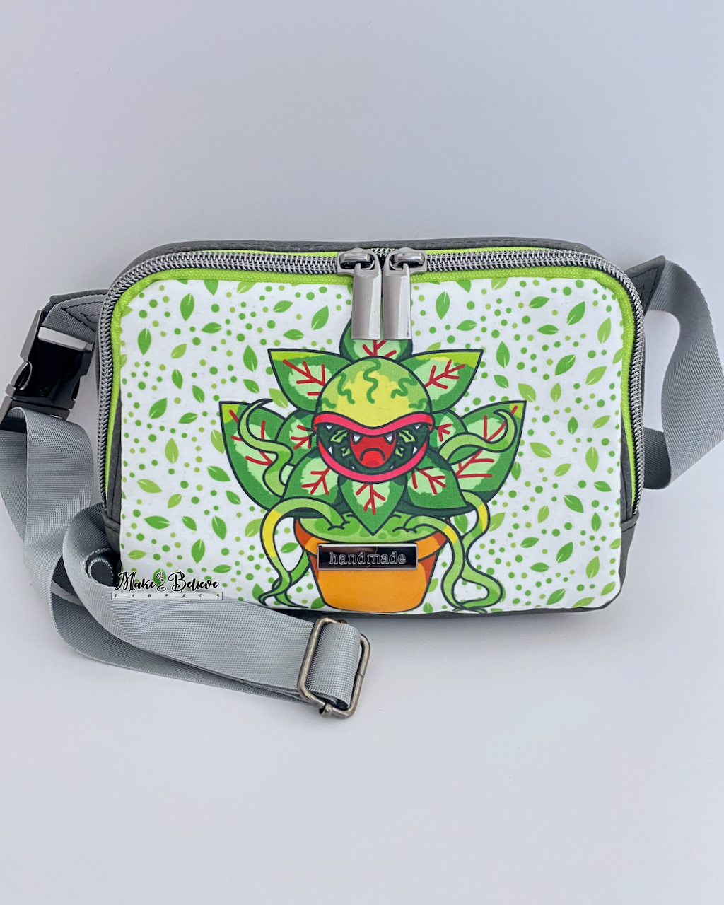 Grey Feed Me Small Hip Pack