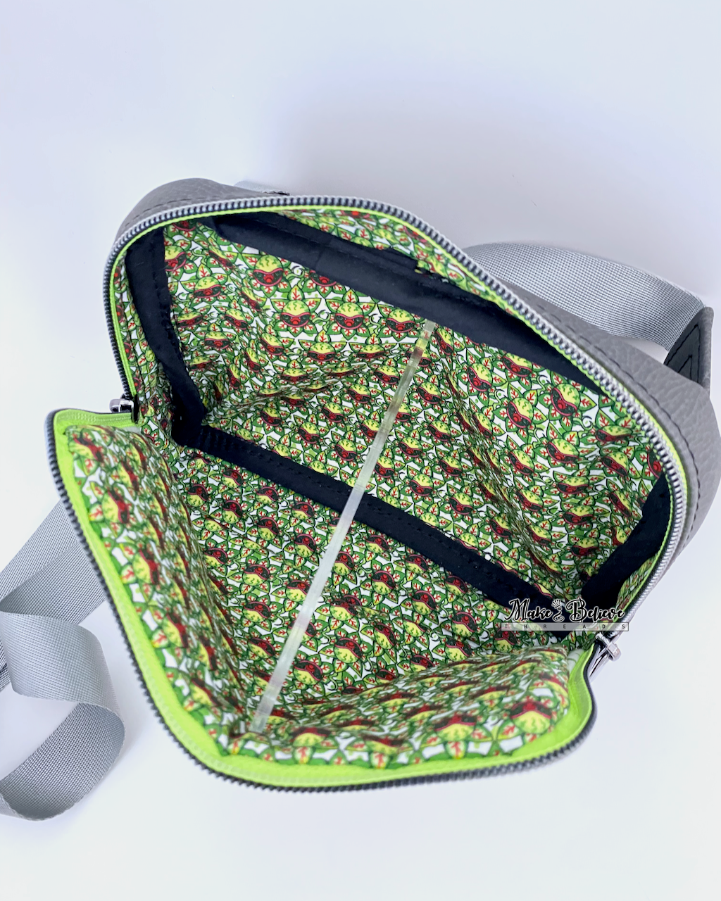 Grey Feed Me Small Hip Pack