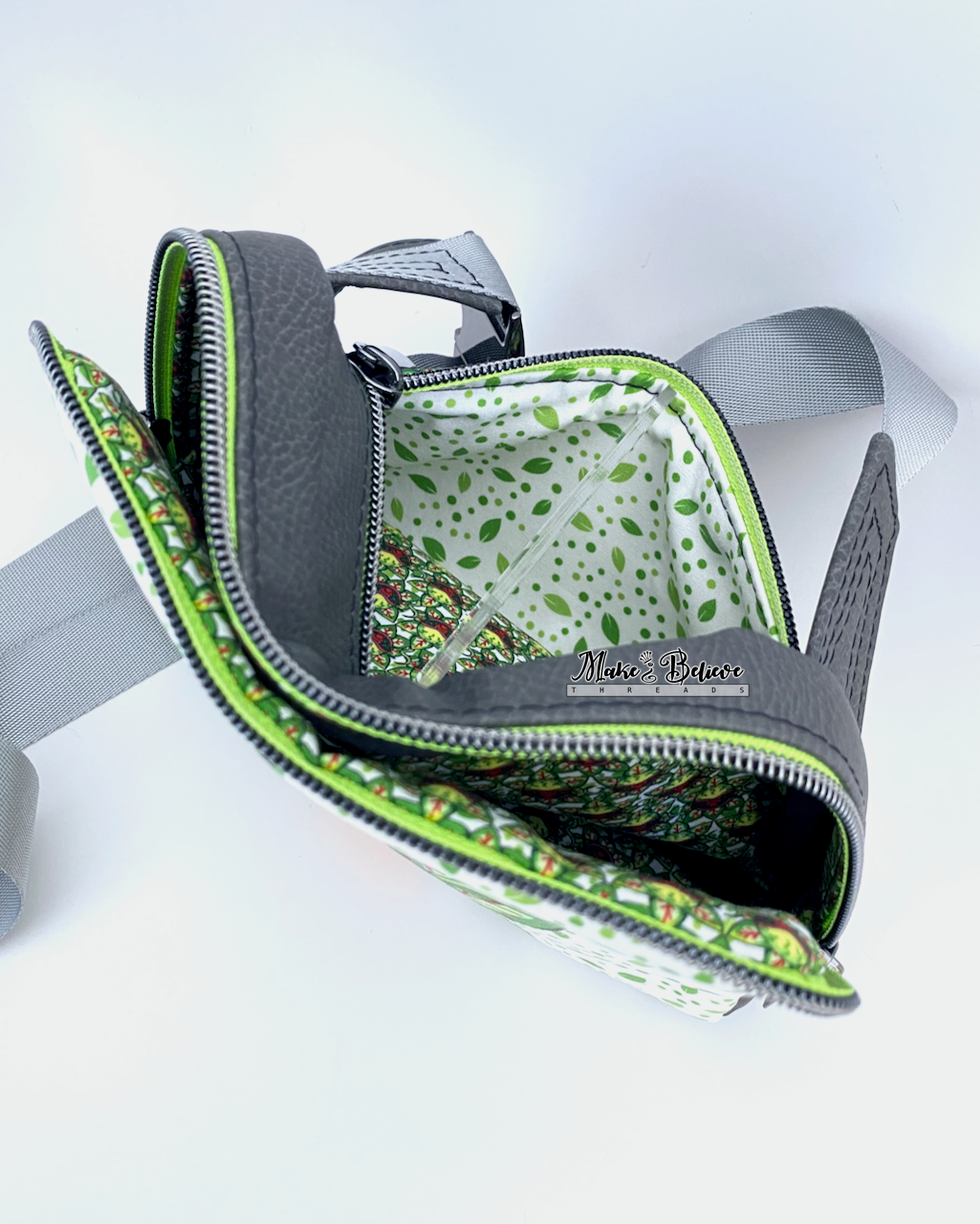 Grey Feed Me Small Hip Pack