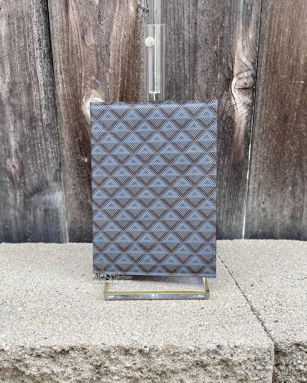 Geometric Grey and Brown Jr. Notepad Covers
