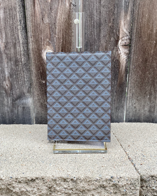 Geometric Grey and Brown Jr. Notepad Covers