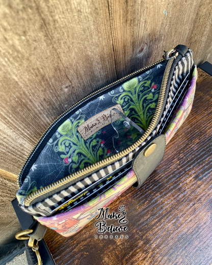 Grimms Mash-Up Cork and Canvas Wallet with Wristlet Strap