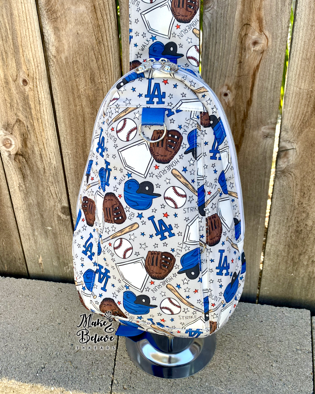 I Love LA Large Daypack with Strap Phone Pocket