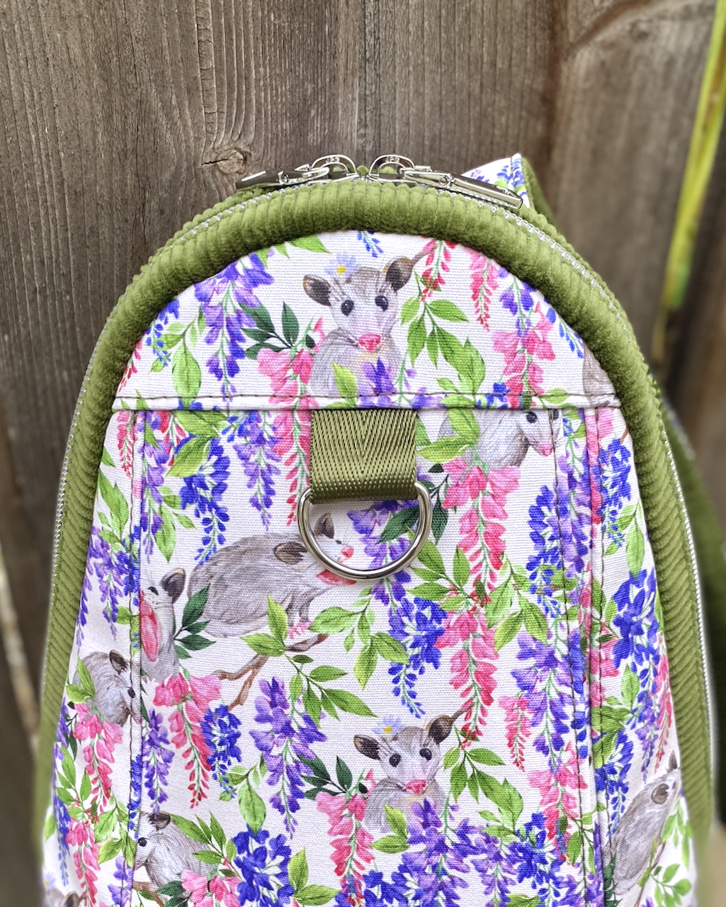Im-possum-bly Cute Daypack with Strap Phone Pocket