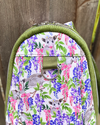 Im-possum-bly Cute Daypack with Strap Phone Pocket