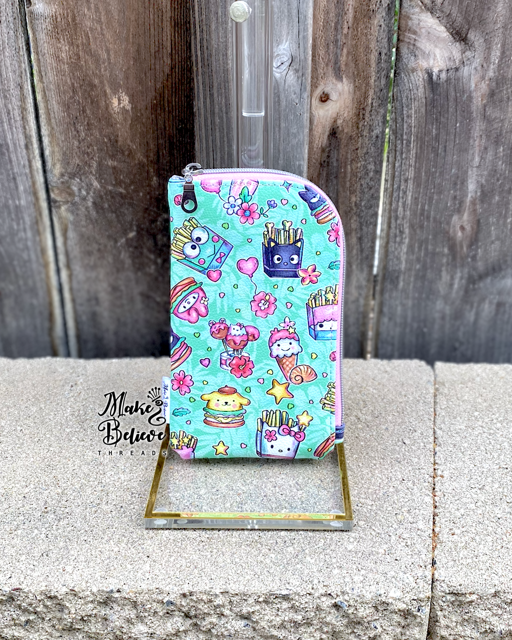 Kawaii Snacks Padded Zipper Pouch