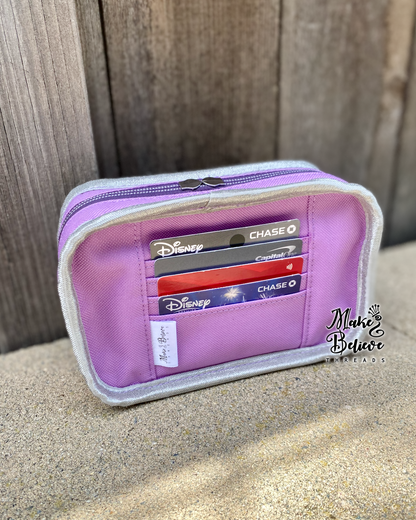 Lavender Debossed Bow Kitty Mini Crossbody Bag