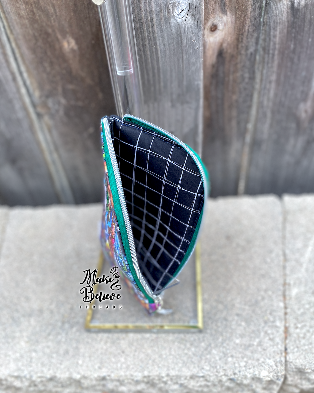 Link-Link Padded Zipper Pouch