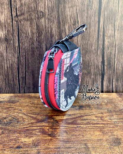 Lords of the Crimson Blade Circle Pouch with Clip