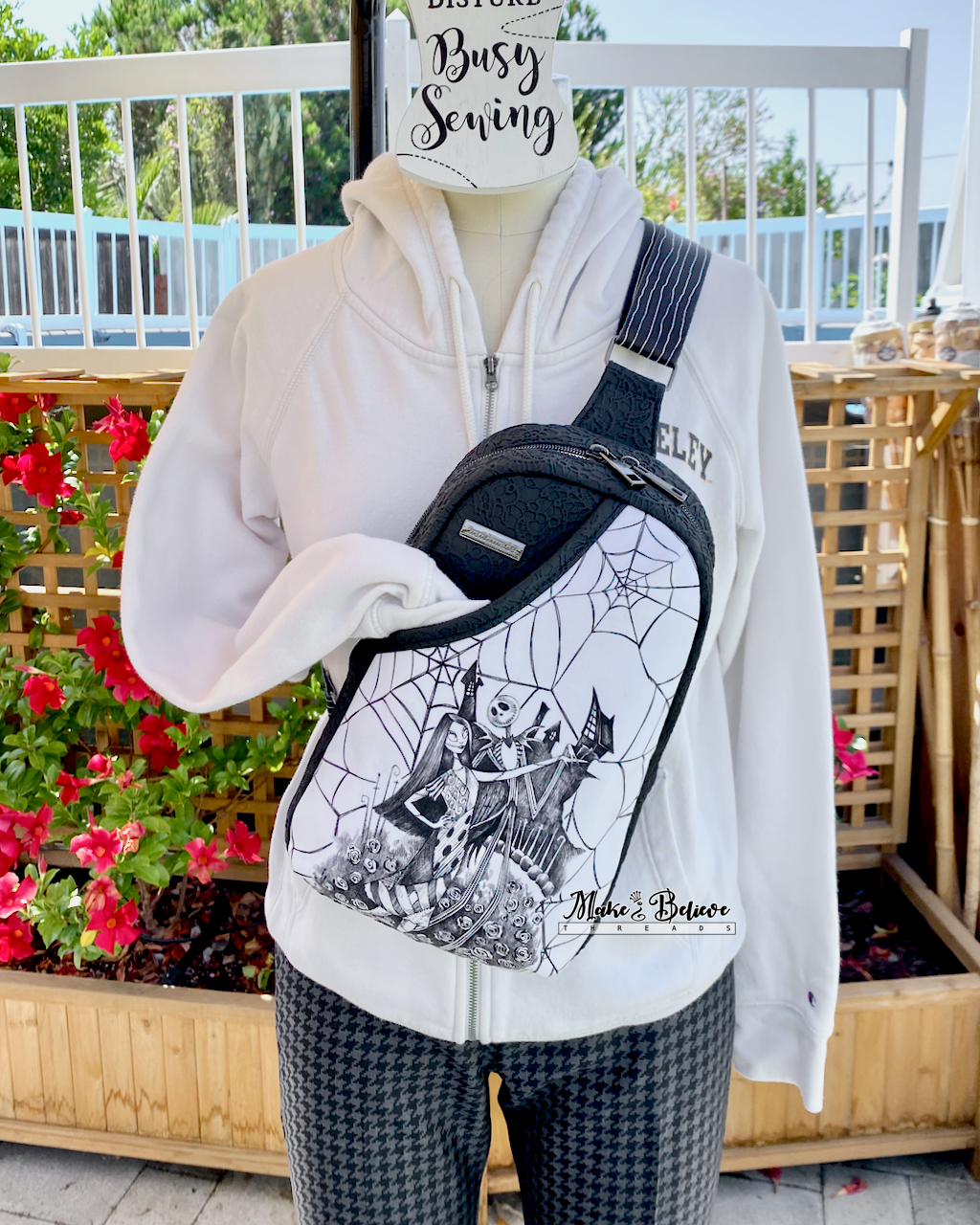 Monochromatic Nightmare Dance Midsize Sling Bag
