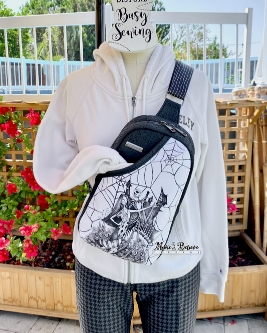 Monochromatic Nightmare Dance Midsize Sling Bag