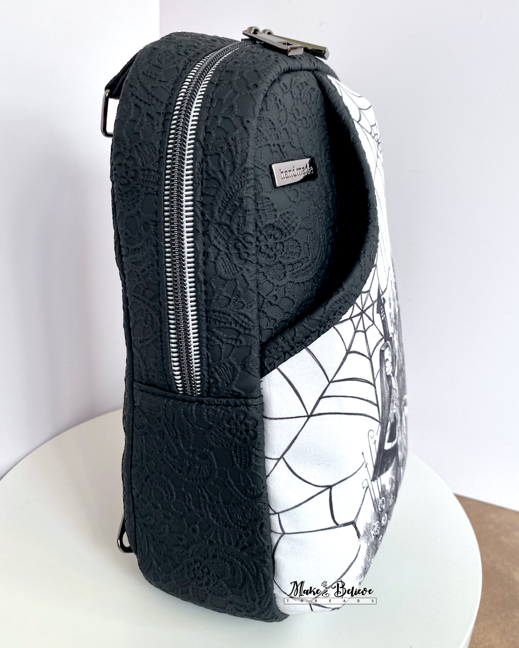 Monochromatic Nightmare Dance Midsize Sling Bag