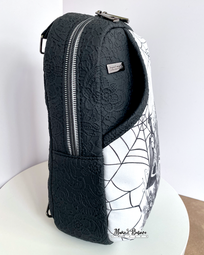 Monochromatic Nightmare Dance Midsize Sling Bag