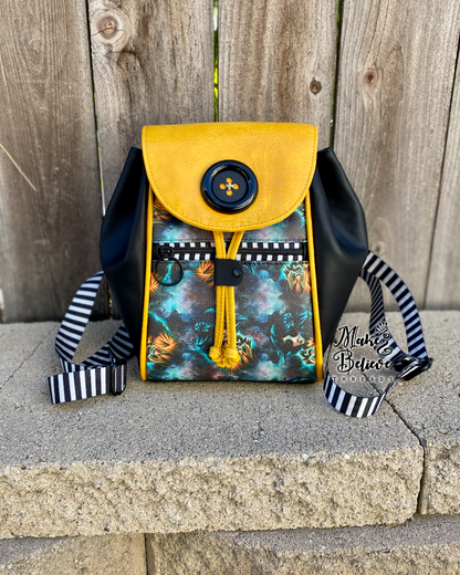 Otherworld Girl Mini Bucket Backpack with Flap